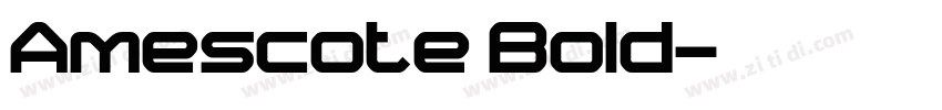 Amescote Bold字体转换